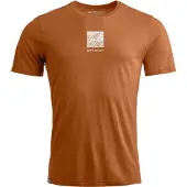 Ortovox Herren 120 Cool Tec Abstract T-Shirt bristle brown XXL