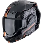 Scorpion Modular Helm EXO-TECH EVO TRAVELLER Schwarz Rot größe M