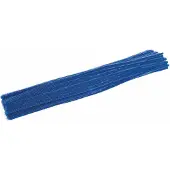 Colorations Färbungen - blauer Chenilledraht, 100 Stk.