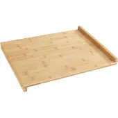 Wenko Bambus Schneidebrett, 45 x 35 cm, Hochwertige Schneidunterlage mit großer Fläche für Fleisch, Obst etc., Farbe: Braun