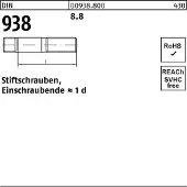 Reyher Stiftschraube DIN 938 M 24 x 90 8.8