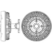 MAHLE ORIGINAL Kupplung Kühlerlüfter thermisch Ø 152 mm für JOHN DEERE Series 6030