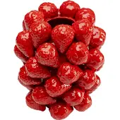 Kare Tischvase DESIGN "Vase Strawberries", rot, B:21cm H:24cm T:21cm, Porzellan, Vasen, Tischvase