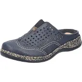 Rieker Clog Schlupfschuh, Hausschuh, Sommerschuh mit Perforation