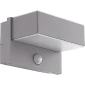 Eglo AZZINANO, Wandbeleuchtung für den Außenbereich, Silber, Kunststoff, IP44, I, Weiß