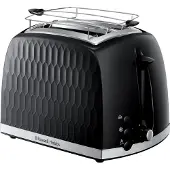 Russell Hobbs Honeycomb Negro 26061-56 Toaster 2 Schlitze