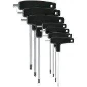 VAR Set Of 7 P Handled Hex Wrenches With Ball Ends Werkzeug