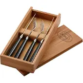 Rösle Steakbesteck Set 4 tlg. scharf in Holzkiste 25146