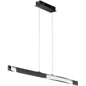 FISCHER&HONSEL GMBH LED-Hängeleuchte Bridge, schwarz/nickelfarben, Länge 95 cm