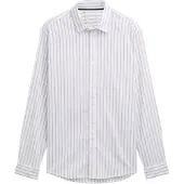 Tom Tailor Striped Slub Oxford Langarmhemd