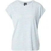 Vero Moda "VMAVA PLAIN SS TOP STRIPE GA JRS NOOS" Materialmix, regular fit