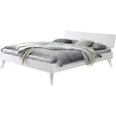 Hasena Trento Bettgestell Ancona20 Farbe 10-Buche weiss deckend, lackiert Größe 90x200