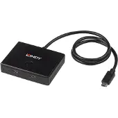 Lindy 43329, USB 3.2 Gen 1 (3.1 Gen 1) Type-C, USB 3.2 Gen 1 (3.1 Gen 1) Type-C, 5000 Mbit/s, Schwarz, 0,6 m, 85 mm