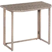 Merxx Klapptisch - Stahlgestell mit Kunststoffgeflecht grau/beige - 28821-258