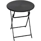 Aosom Gartentisch, Runder Klapptisch, Ø60 cm Beistelltisch für 2 Personen