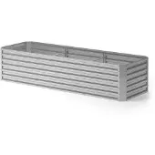 OK-Living Hochbeet Silber 270 x 90 cm, Model 39659