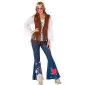 Atosa Hippie Damenkostüm