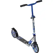 Globber muuwmi Aluminium Scooter Deluxe – Tretroller, 205 mm, ABEC 7, , höhenverstellbar, Klappmechanismus, grau-blau