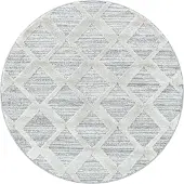 Adana Carpets Teppich Skandinavisch Rund - Pitea Diamond Grau Ø 200 cm