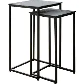 Paroli Beistelltisch , schwarz (schwarz, schwarz, schwarz), B:30cm H:51,5cm T:30cm, Tische, Beistelltisch