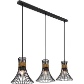 Globo Lighting Hängeleuchte Metall schwarz, 3x E27