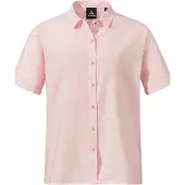 Schöffel Outdoorbluse SCHÖFFEL "Urban Blouse Style Kalmen WMS", Damen, Gr. 42, rosa (3205, rosa), Oberstoff: 73% Baumwolle 27% Hanf, bequem, V-Ausschnitt, Blusen Outdoorbluse