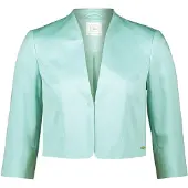 Betty & Co Bolerojacke "Bolero-Jacke unifarben", Damen, Gr. 42, blau (pastel turquoise), Obermaterial: 97% Baumwolle CO. 3% Elasthan EL., Jacken Bolerojacke
