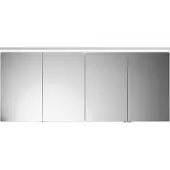 Burgbad Lin20 Spiegelschrank LED-Beleuchtung, 4 Türen, 1600x700x170mm, SPQK160F5363, Farbe: Weiß Hochglanz