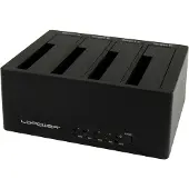 LC-Power LC-DOCK-U3-4B, HDD, SSD, SATA, 2.5,3.5", USB 3.2 Gen 1 (3.1 Gen 1) Type-A, 5 Gbit/s, Schwarz