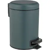 Wenko Kosmetikeimer "Leman", grün (grün, schwarz), B:17cm H:25cm T:22,5cm, Polypropylen, Stahl, Mülleimer, Kosmetikeimer, 3 Liter, BxTxH: 17x25x22,5 cm