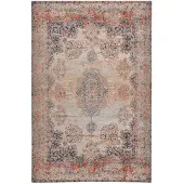Tom Tailor Teppich HOME "Funky Orient Kirman" Gr. 2, bunt (multi), B:75cm H:5mm L:140cm, Baumwolle, Kunstfaser, Teppiche, Teppich, Kurzflor, Orient-Optik, Vintage Design, auch als Läufer