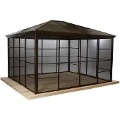 Sojag Castel 1214 Metall Pavillon mit Seitenteilen 4x4 m
