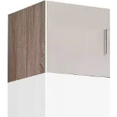 Wimex Schrankaufsatz "Malta", weiß (struktureichefarben hell, hochglanz weiß), B:30cm H:40cm T:40cm, Holzwerkstoff, Möbelaufsätze, Schrankaufsatz