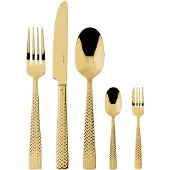 Sambonet Cortina Edelstahl/PVD Gold Besteck 30tlg.Vh.
