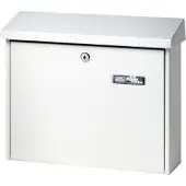 Burg wachter Briefkasten Journal, Stahlblech, Einwurf DIN C4, abschließbar, Weiß