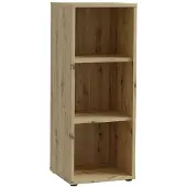 Forte Aktenregal "Goldsboro", braun (artisan eiche), B:44,8cm H:115,1cm T:41,5cm, Holzwerkstoff, Regale, Aktenregal, mit 3 offenen Fächern, unterschiedliche Breiten, Höhe 115 cm