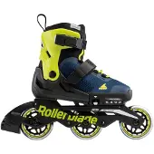 Rollerblade Rollschuhe - Microblade 3WD - Blue/Lime - In - - 33/36 - Rollschuhe