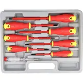 Fixpoint Elektro-Schraubendreher-Satz 8 teilig inklusive Phasenprüfer