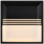 Nordlux Design-Wandleuchte Oliver schwarzes Quadrat