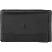 Esquire Leder Geldbörse Logo Tiny Wallet Black schwarz