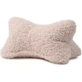 Gozze Nackenkissen GÖZZE "Curly Lesekissen Rolf", rosa (creme), B:40cm H:19cm L:25cm, Polyester, Funktionskissen, Nackenkissen