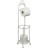 Ambiente Haus Toilettenpapierhalter , weiß, Metall, Toilettenpapierhalter, Toilettenpapierhalter, Höhe 70 cm