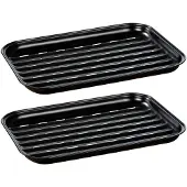 Wenko Grillschale Mod. Luca, 2er Set, aus rostfreiem Edelstahl