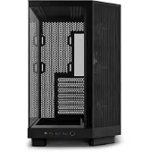 NZXT H6 Flow RGB, Midi Tower, PC, Schwarz, ATX, micro ATX, Mini-ITX, Stahl, Gehärtetes Glas, Blau, Grün, Rot