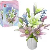 Mould King 10057 Vibrant Dream Liles Lilien Blumenstrauß