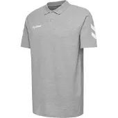 Hummel Kinder Poloshirt Go Kids Cotton Polo 203521-2006 116 - Grey Melange - 116