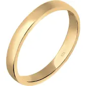Elli Silberring "Ring Basic Ehering Partnerring Damen 925er Silber" Gr. 50, gold, Fingerringe, Damen, 50, Silber 925 (Sterlingsilber), Silberring