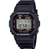 Casio Chronograph G-SHOCK, schwarz (rot, schwarz), Armbanduhren, Herren, Chronograph, Quarzuhr,Armbanduhr,Herrenuhr,digital, bis 20bar wasserd. Resinarmband