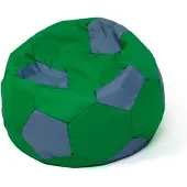 Go Gift Soccer Sako bag pouffe green-grey L 80 cm