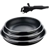 San Ignacio Set 3 Pfannen (18+20+24cm) click & cook bergner